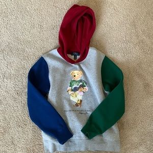 Polo Bear Multicolored Sweatshirt with front pouch